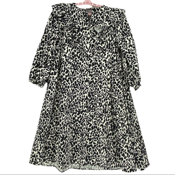 Sandy Liand for Target Women’s Leopard Print Puff Sleeve Midi Dress Size XS - Picture 14 of 14